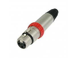 Neutrik NC3FXS Female XLR Connector with On-Off Switch Nickel Housing